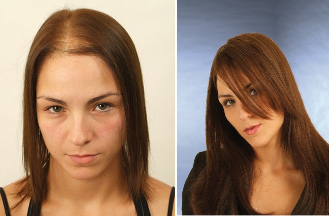 hair extensions before and after