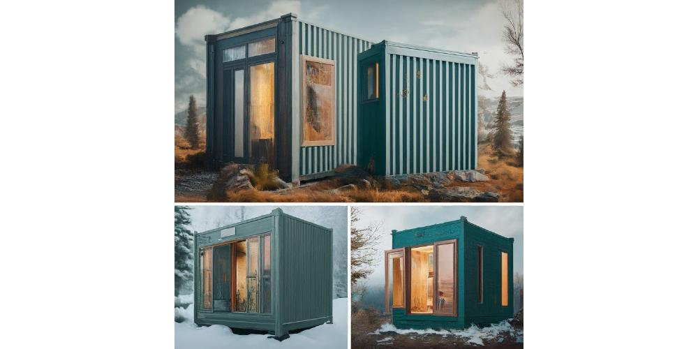 Foldable container house