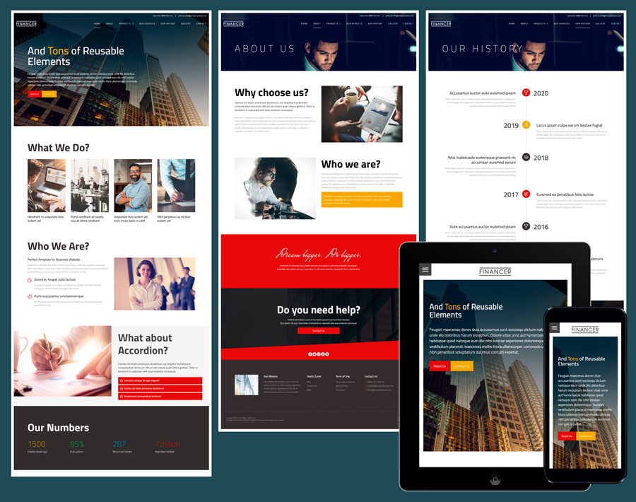 Top 6 Website Templates With Best Framework and Mobile Responsive