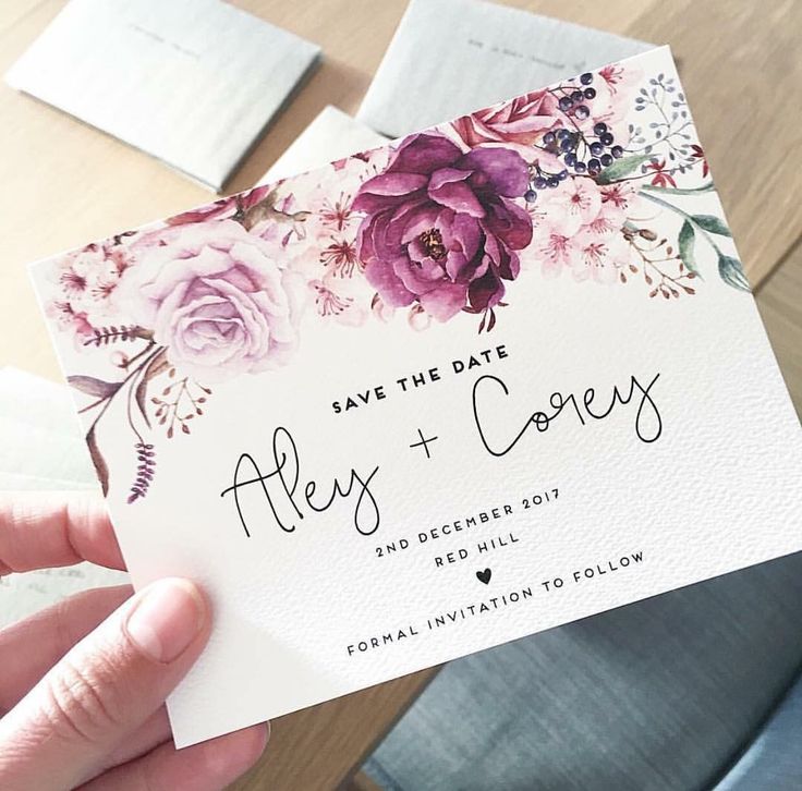 FLORAL WEDDING INVITATION