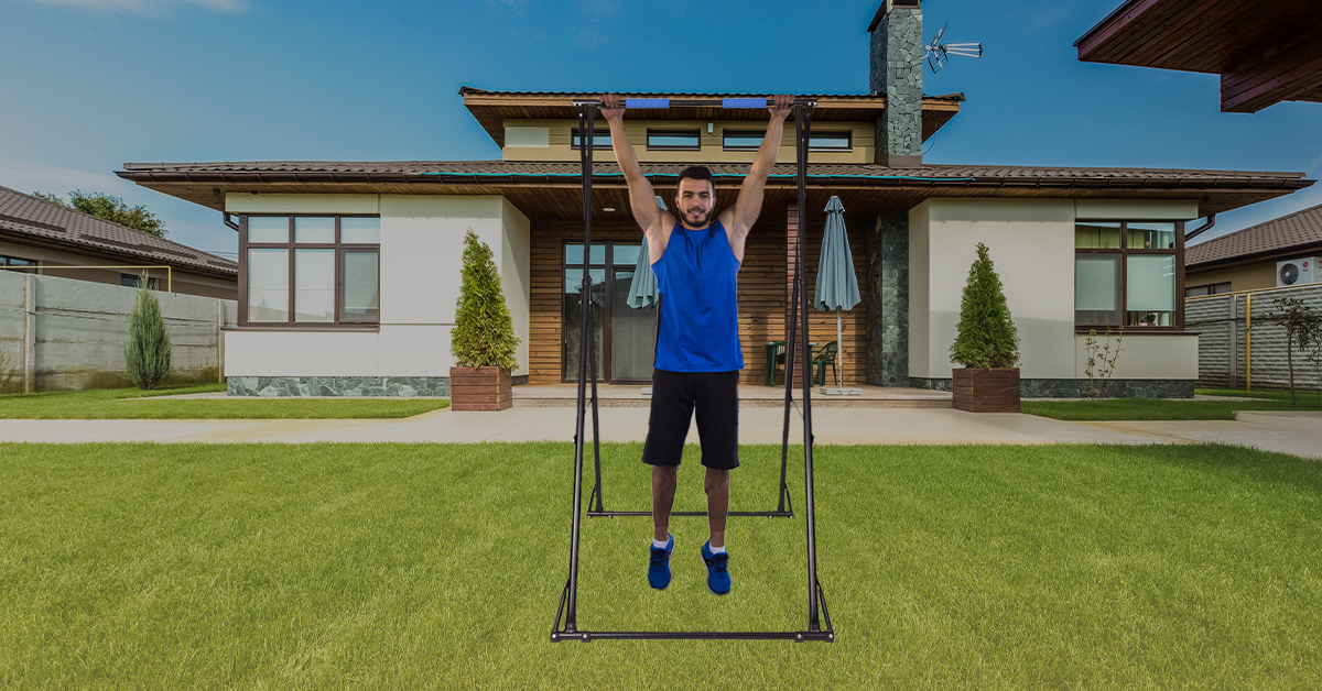 free standing pull up bar