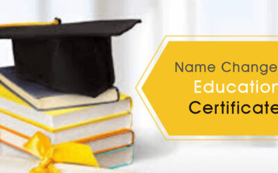 name change in education certificate