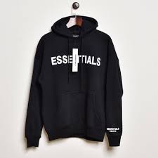 Black Essentials Hoodie