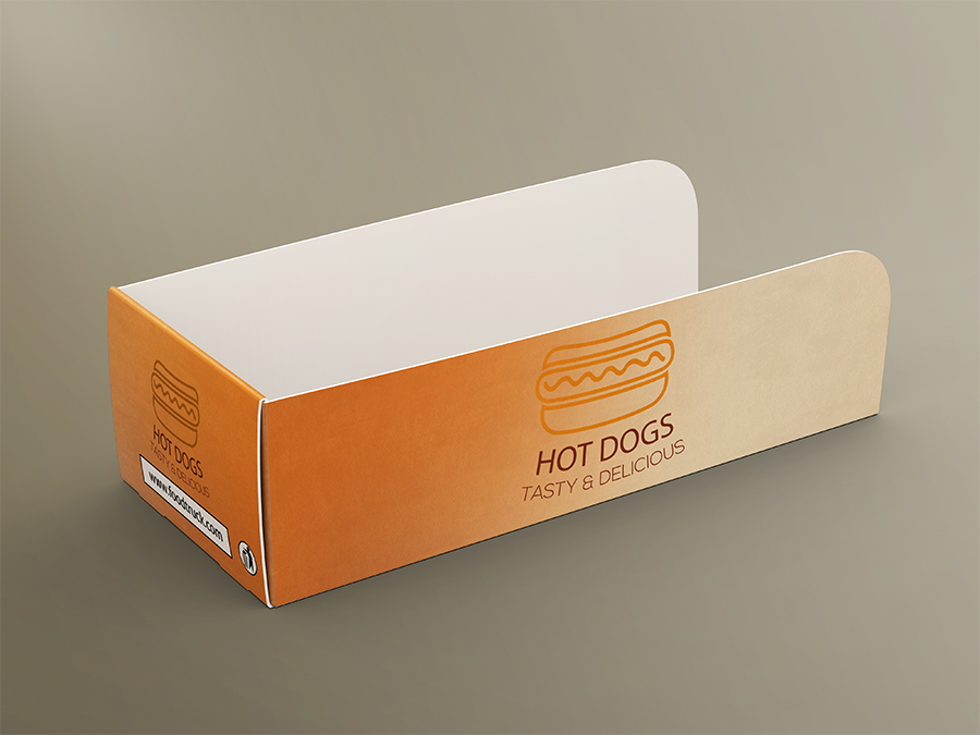 Custom hot dog boxes