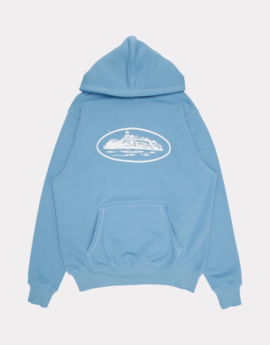 corteiz-blue hoodie