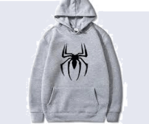 Grey Spider Hoodie