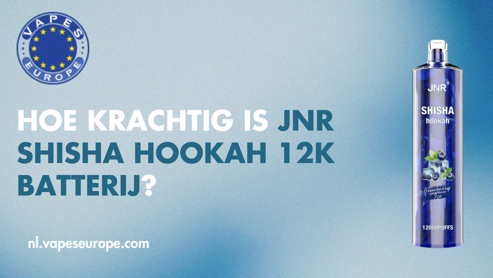 JNR Shisha Hookah 12k Batterij