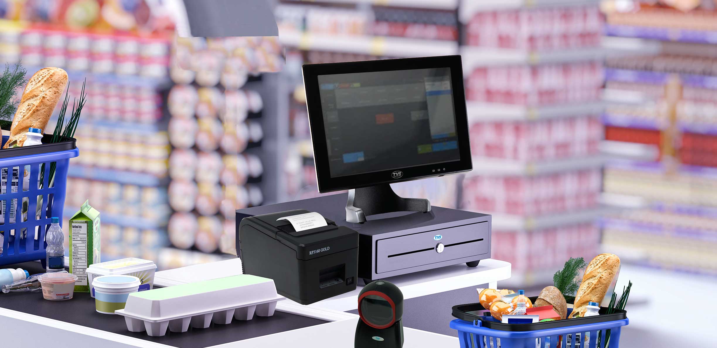POS system in a store
