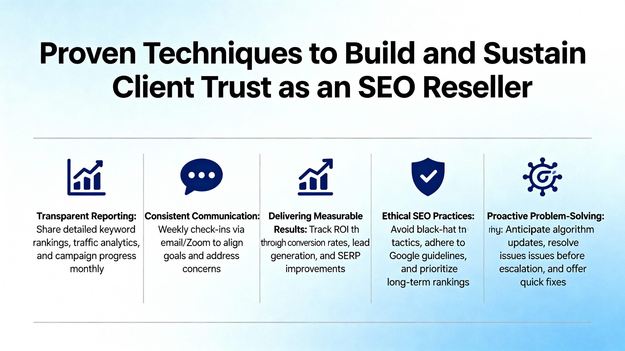 Proven Techniques to Build and Sustain Client Trust as an SEO Reseller