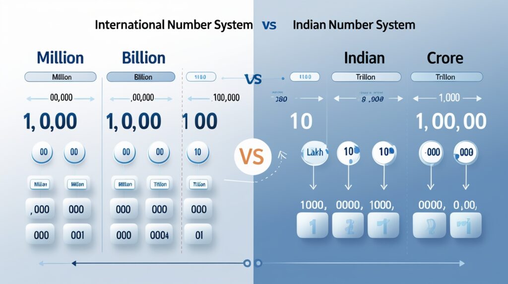 How Large International Numbers Translate into Indian Financial Terms
