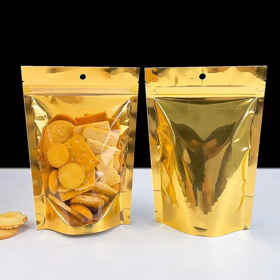 gold mylar bag
