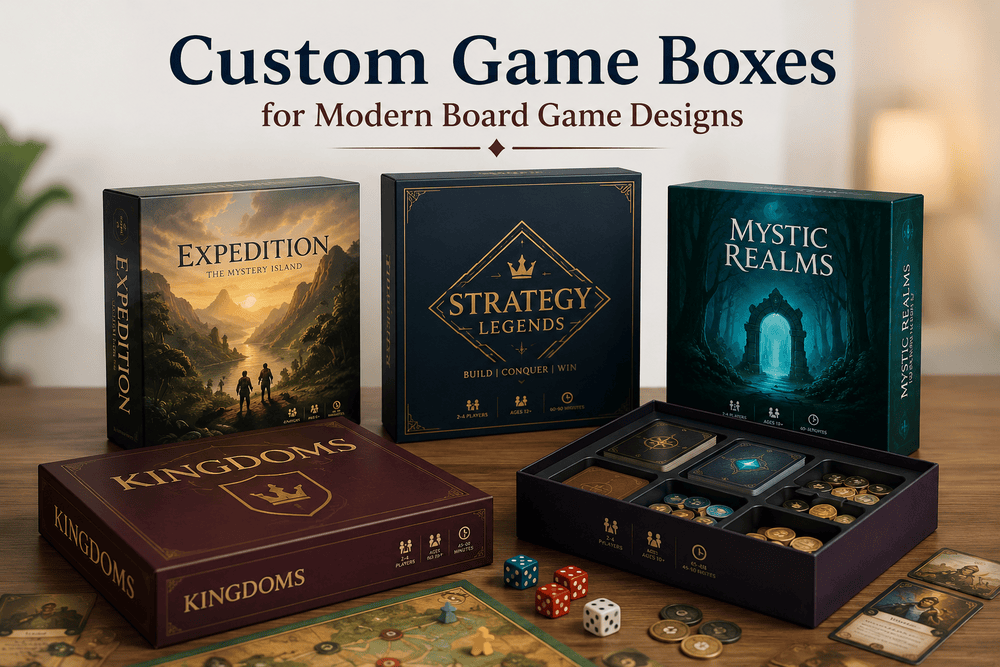 Custom Game Boxes for Modern Board Game Designs