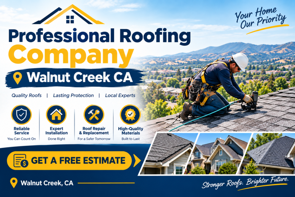 Professional Roofing Company Walnut Creek CA Get a Free Estimate