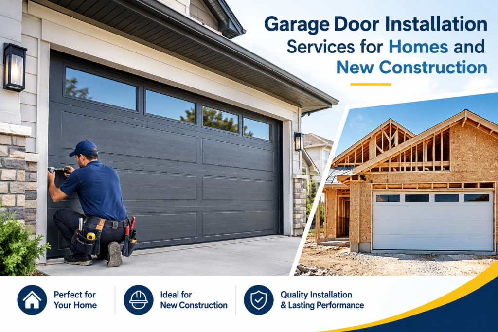 Garage Door Installation Services for Homes and New Construction