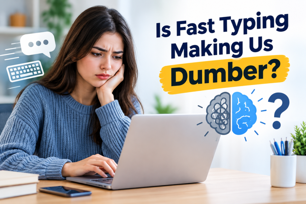 Is Fast Typing Making Us Dumber?